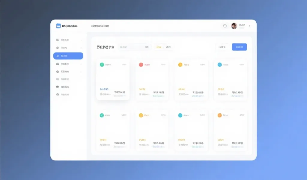 历史信息查询界面示意
